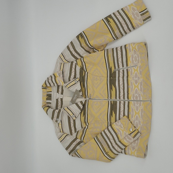 NWT Chico's Geometric Print Jacket Women's Size 2 Petite - Picture 2 of 11